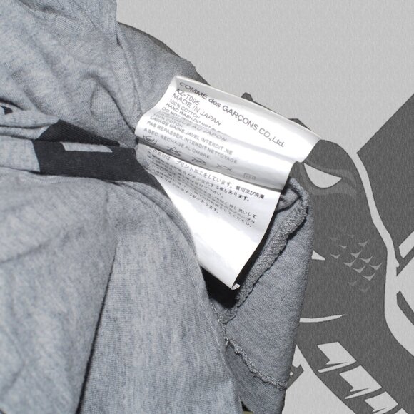 Comme des Garçons PLAY T-Shirt Women's Small Gray - Picture 4 of 5